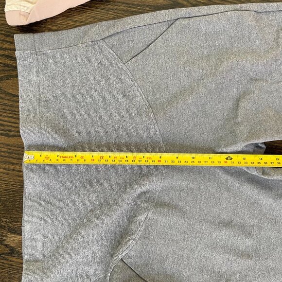 Gray Maternity Trouser Pants - Over-the-belly with stretch - ankle length - Picture 9 of 15